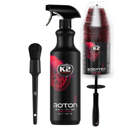 Pro Felnitisztító Csomag ROTON Pro 1000ML + SCEPTER Kefe + K2 Körecset 31mm Szett