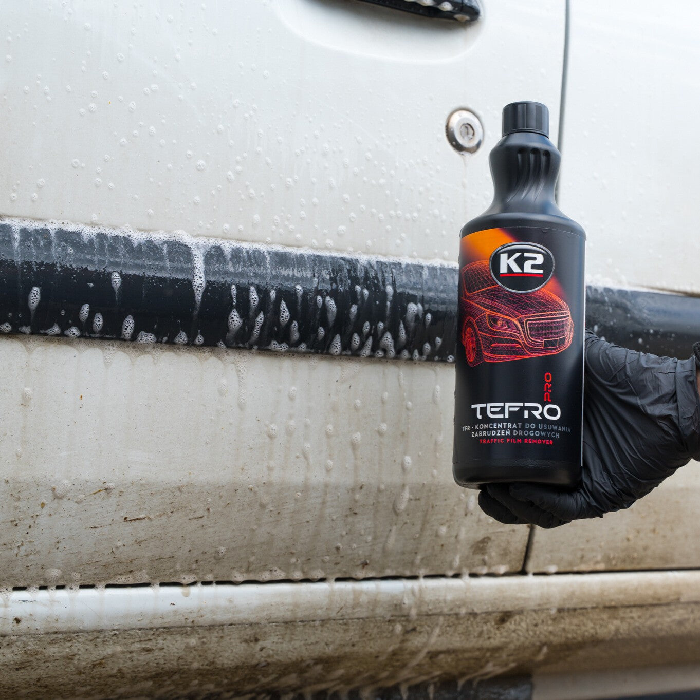 K2 TEFRO PRO 1L – TFR Előmosó Koncentrátum Útiszennyeződésekhez
