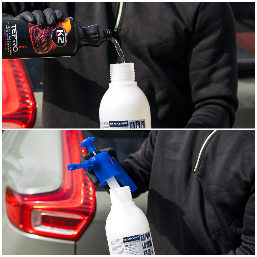 K2 TEFRO PRO 1L – TFR Előmosó Koncentrátum Útiszennyeződésekhez