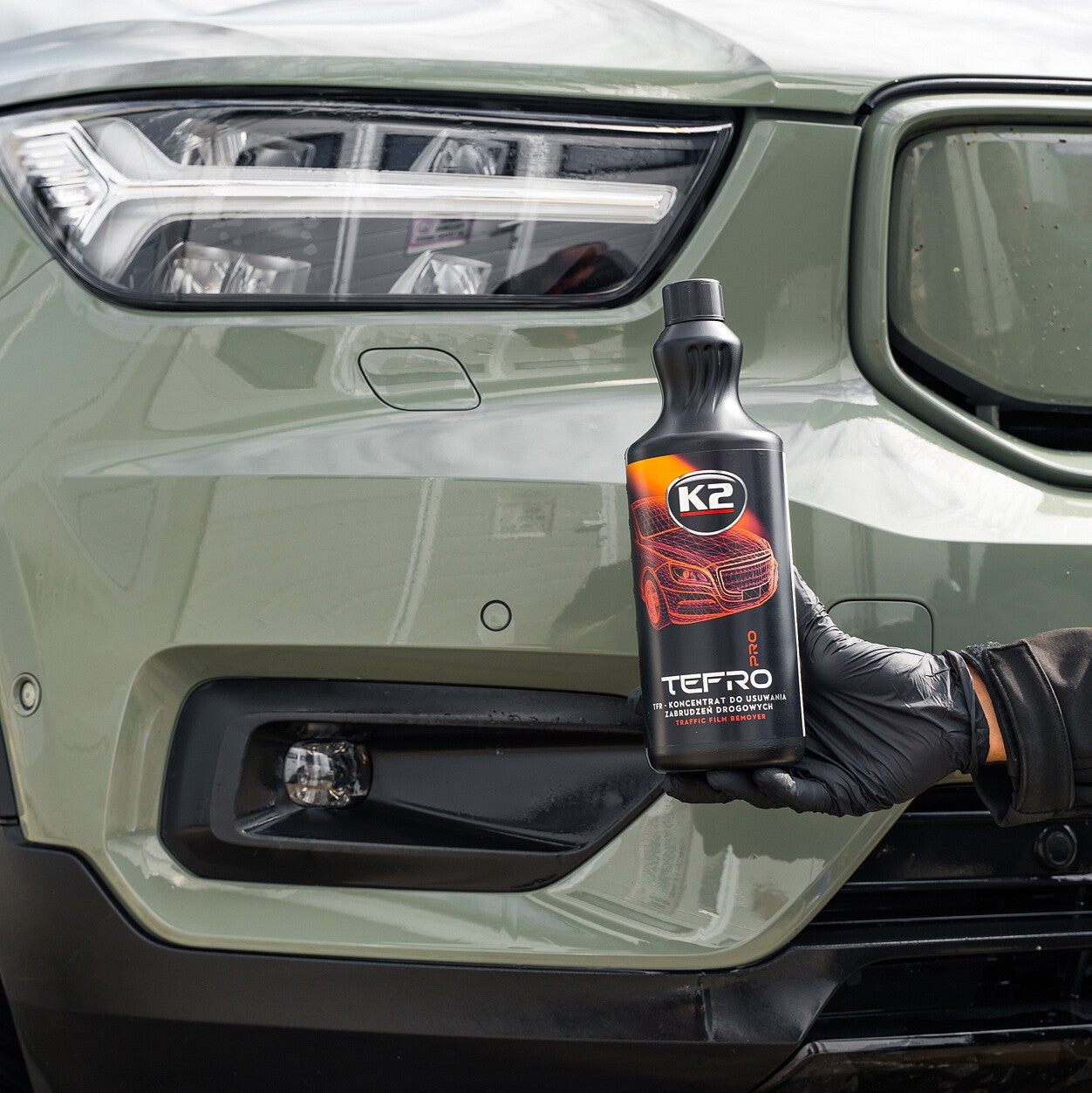 K2 TEFRO PRO 1L – TFR Előmosó Koncentrátum Útiszennyeződésekhez