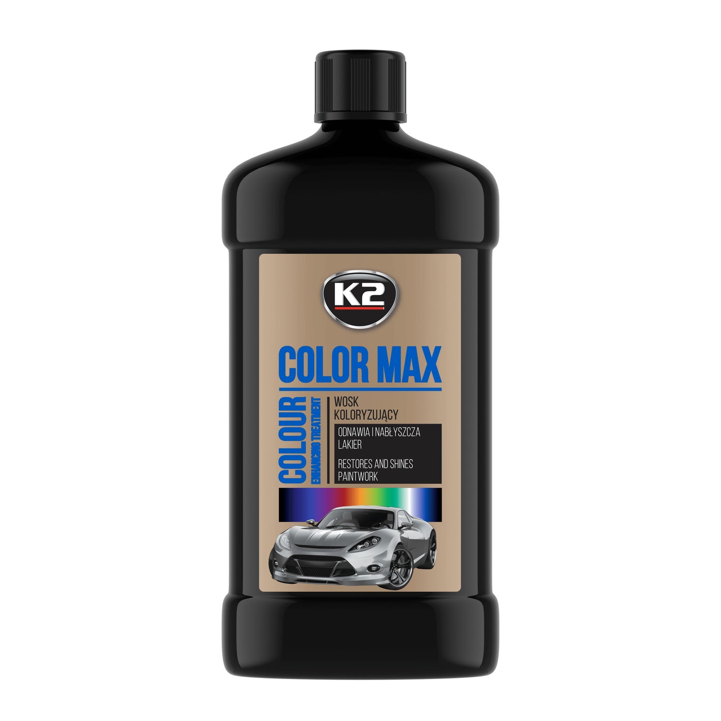 K2 COLOR MAX 500ml - fekete polír-wax