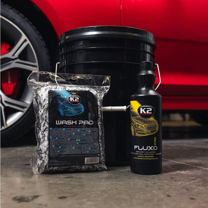 K2 FLUXO PRO 1L Savas pH értékű autósampon viasz vagy kerámiabevonattal ellátott járművekhez