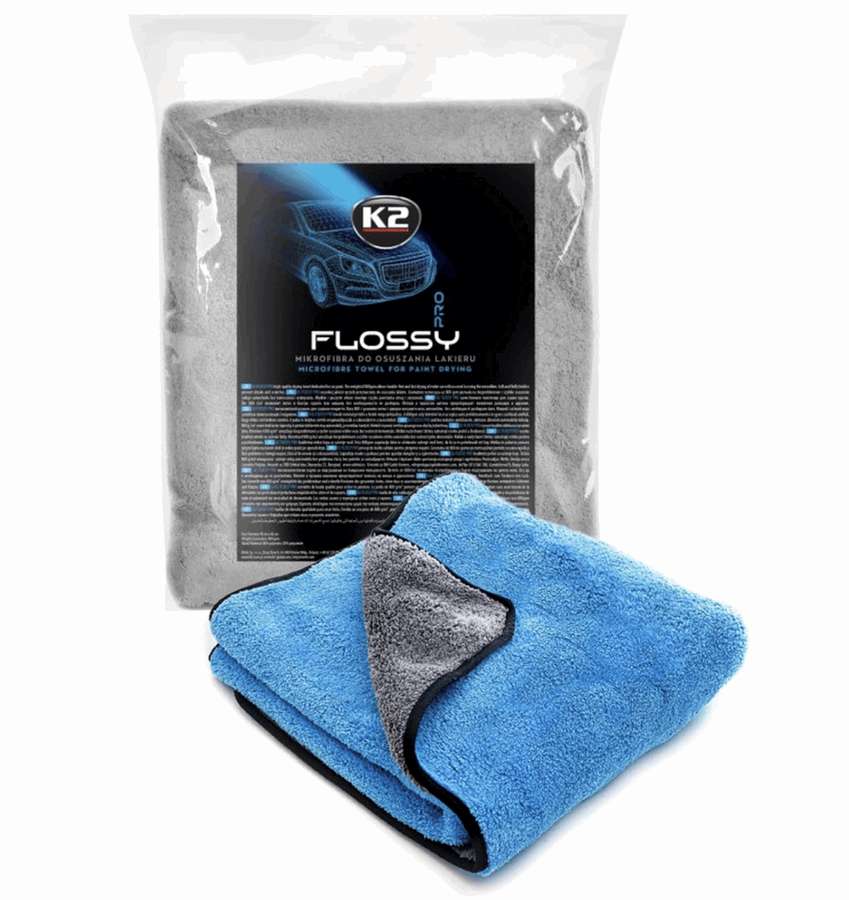 K2 FLOSSY 60X90cm - Mikroszálas Autótörölköző  800 g/m2