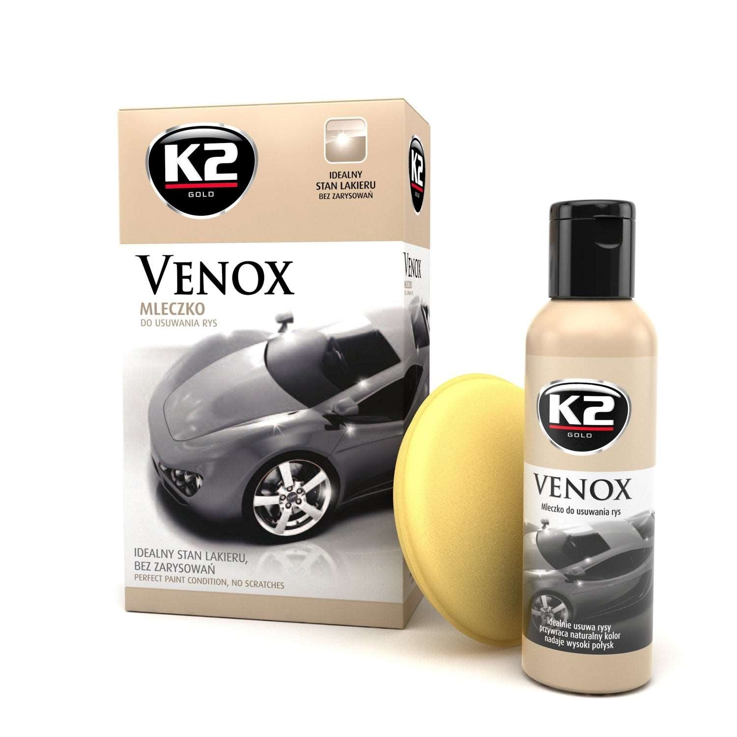 K2 VENOX karcolás, egyenetlenség, fényezés javító készítmény 180g Applikátorral