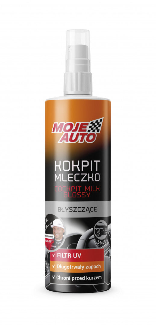 MOJE AUTO MŰSZERFAL ÁPOLÓ MAGASFÉNYŰ/CSILLOGÓ BLACK 300ML - Targo Auto