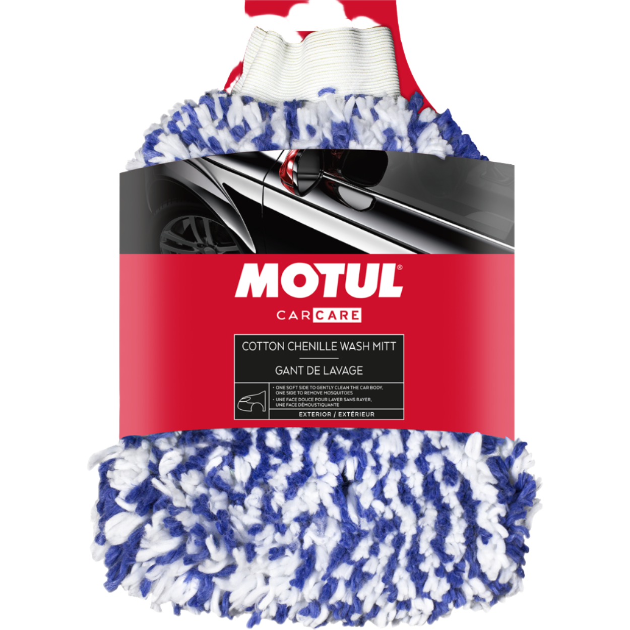 MOTUL Car Care Pamut CHENILLE Microfibre WASH MITT Mikroszálas Autómosó Kesztyű