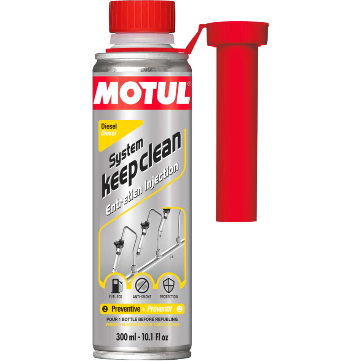 MOTUL SYSTEM KEEP CLEAN DIESEL Megelőző Tisztító Adalékanyag Dízel motorokhoz 300ml